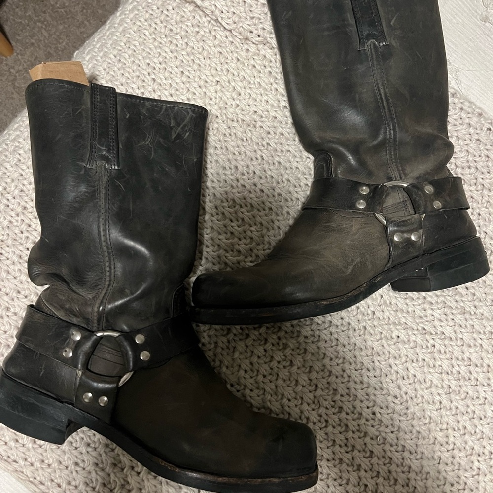 Men's Black Leather Boots